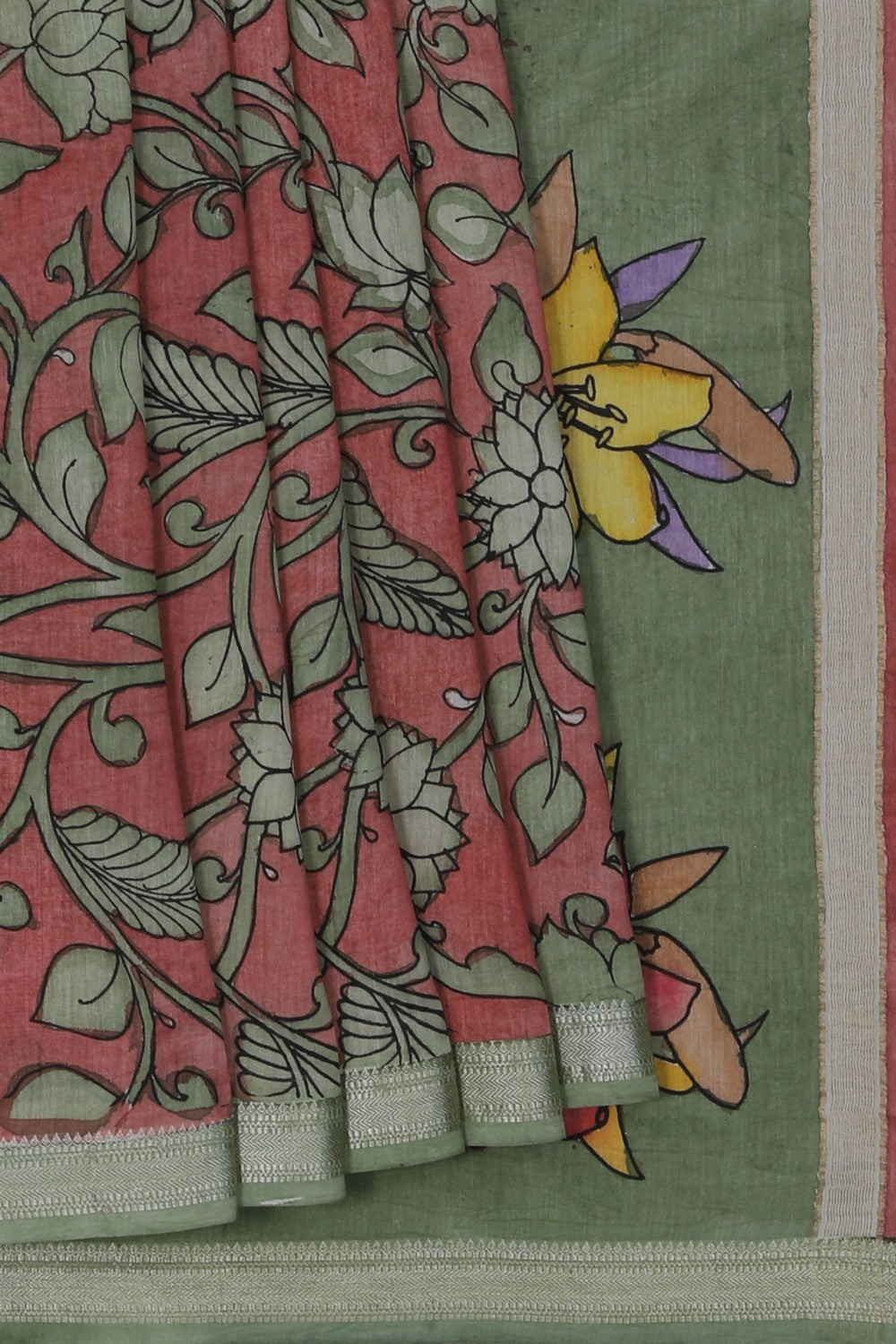 Image of Kalamkari Painting Saree