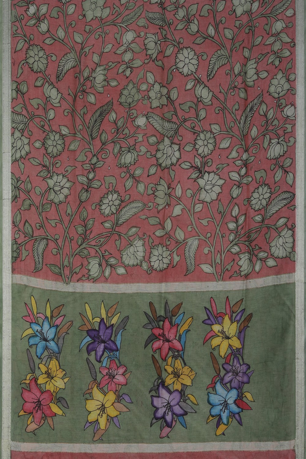 Image of Kalamkari Painting Saree