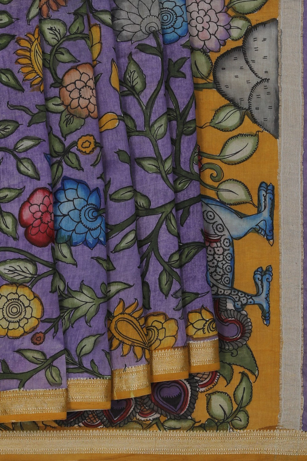 Image of Kalamkari Painting Saree