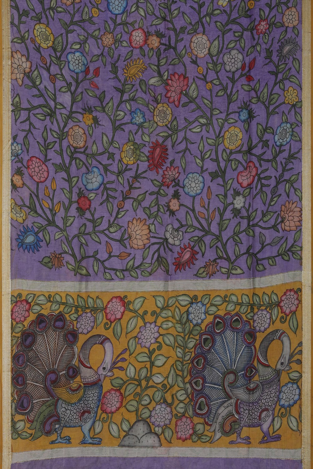 Image of Kalamkari Painting Saree