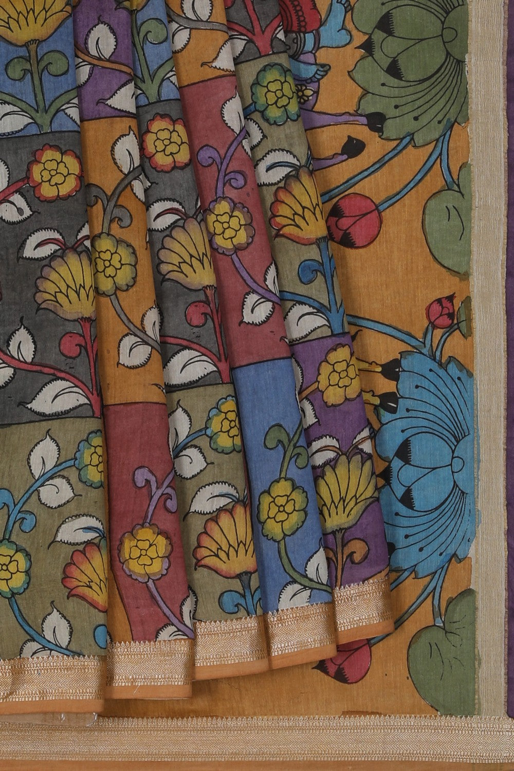 Image of Kalamkari Painting Saree