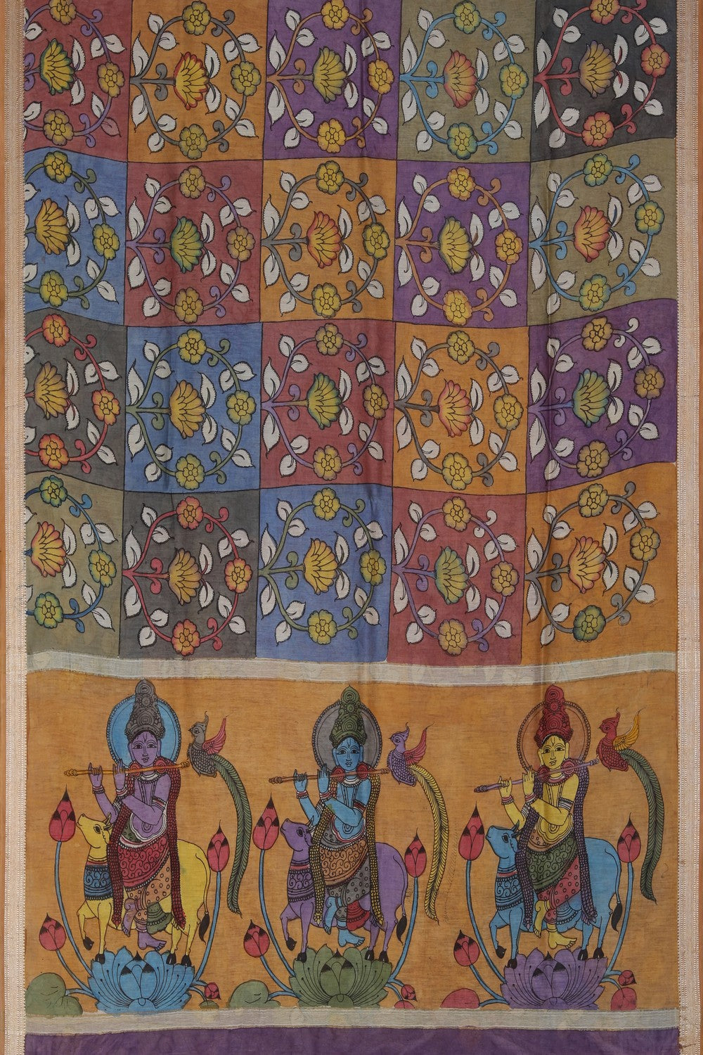 Image of Kalamkari Painting Saree