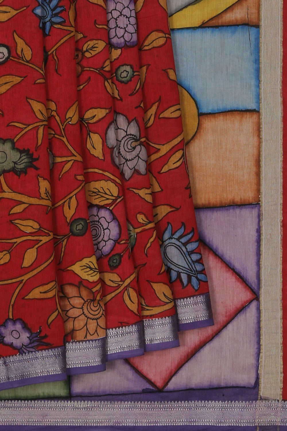 Image of Kalamkari Painting Saree