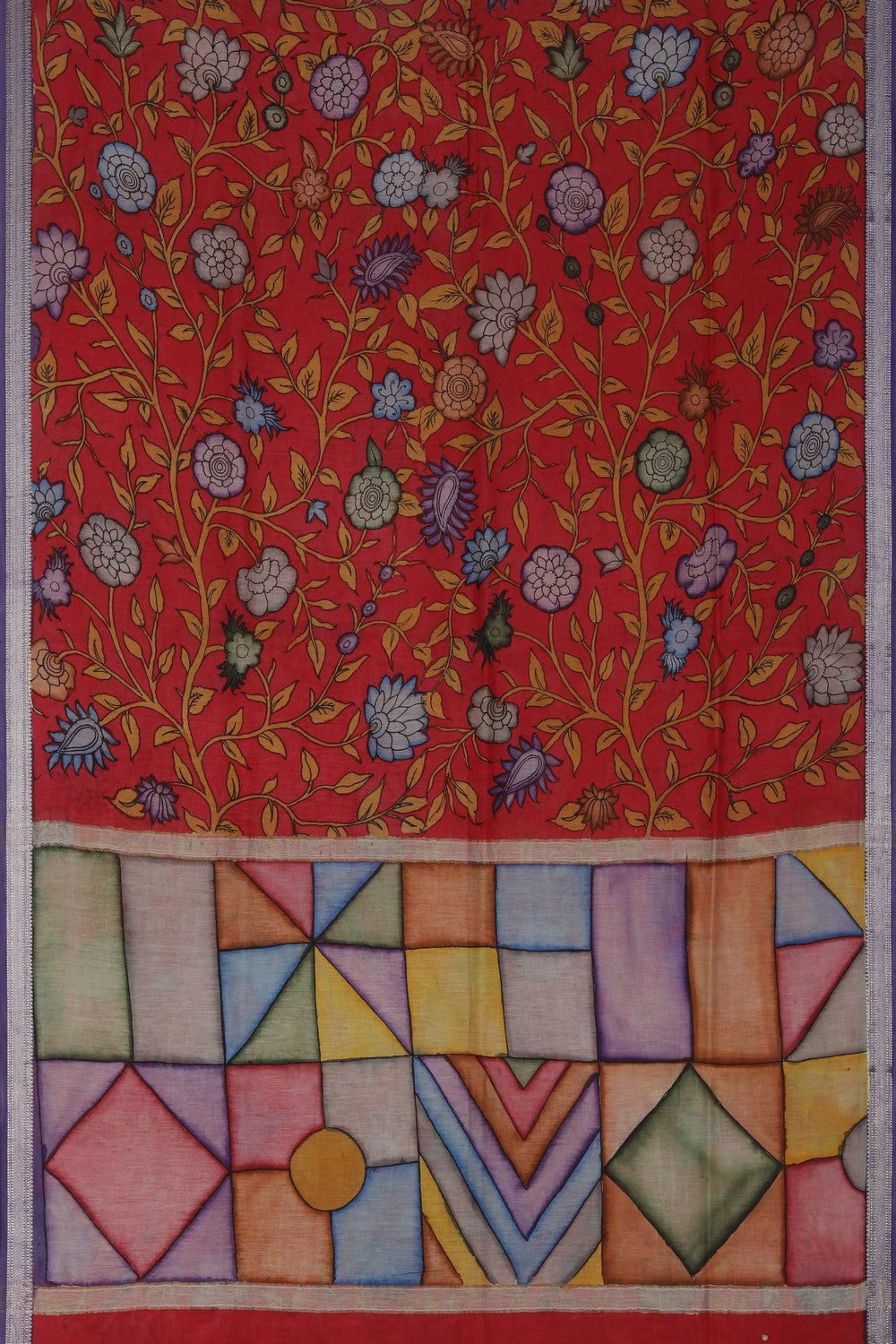 Image of Kalamkari Painting Saree