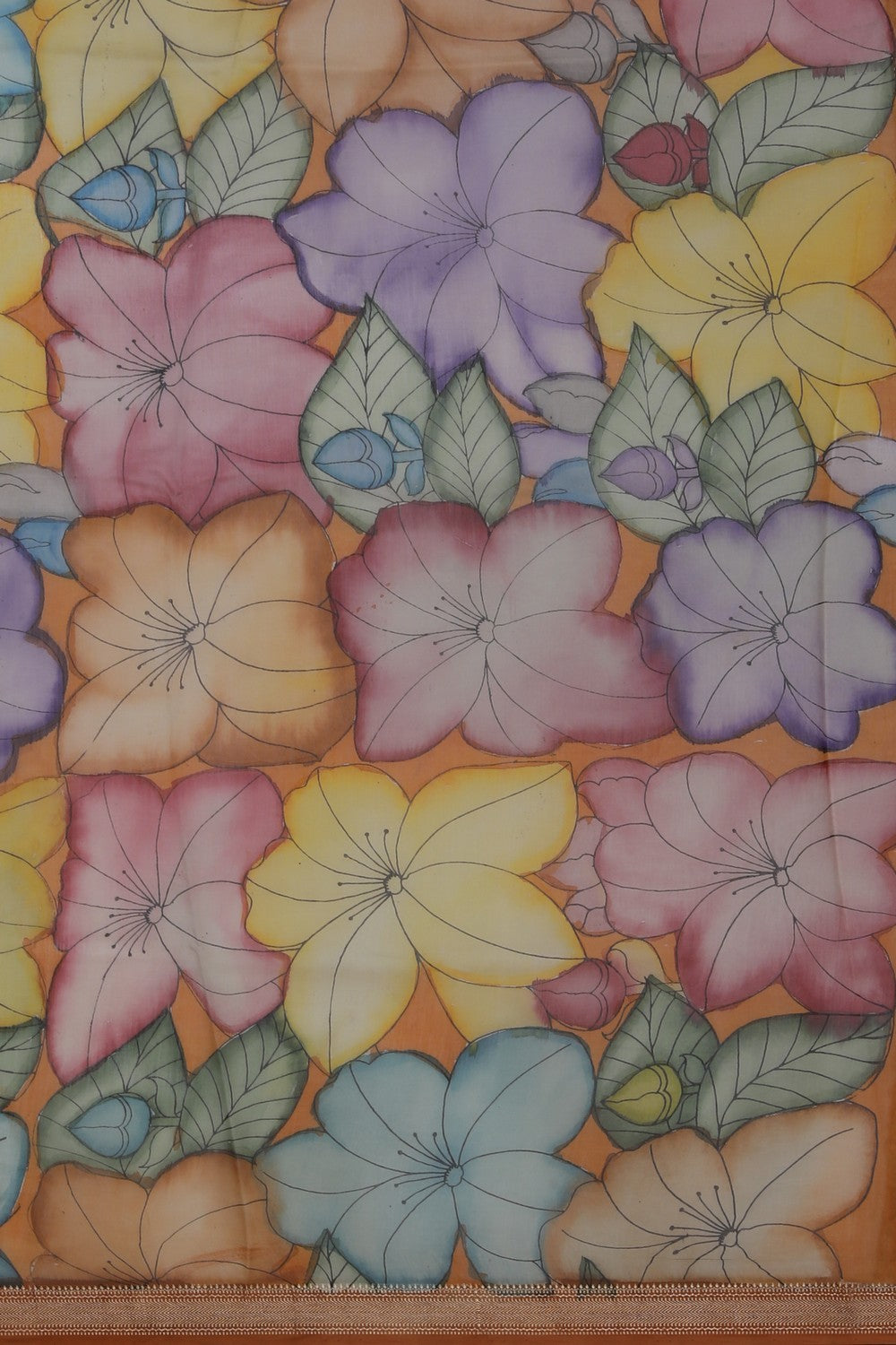 Image of Kalamkari Painting Saree