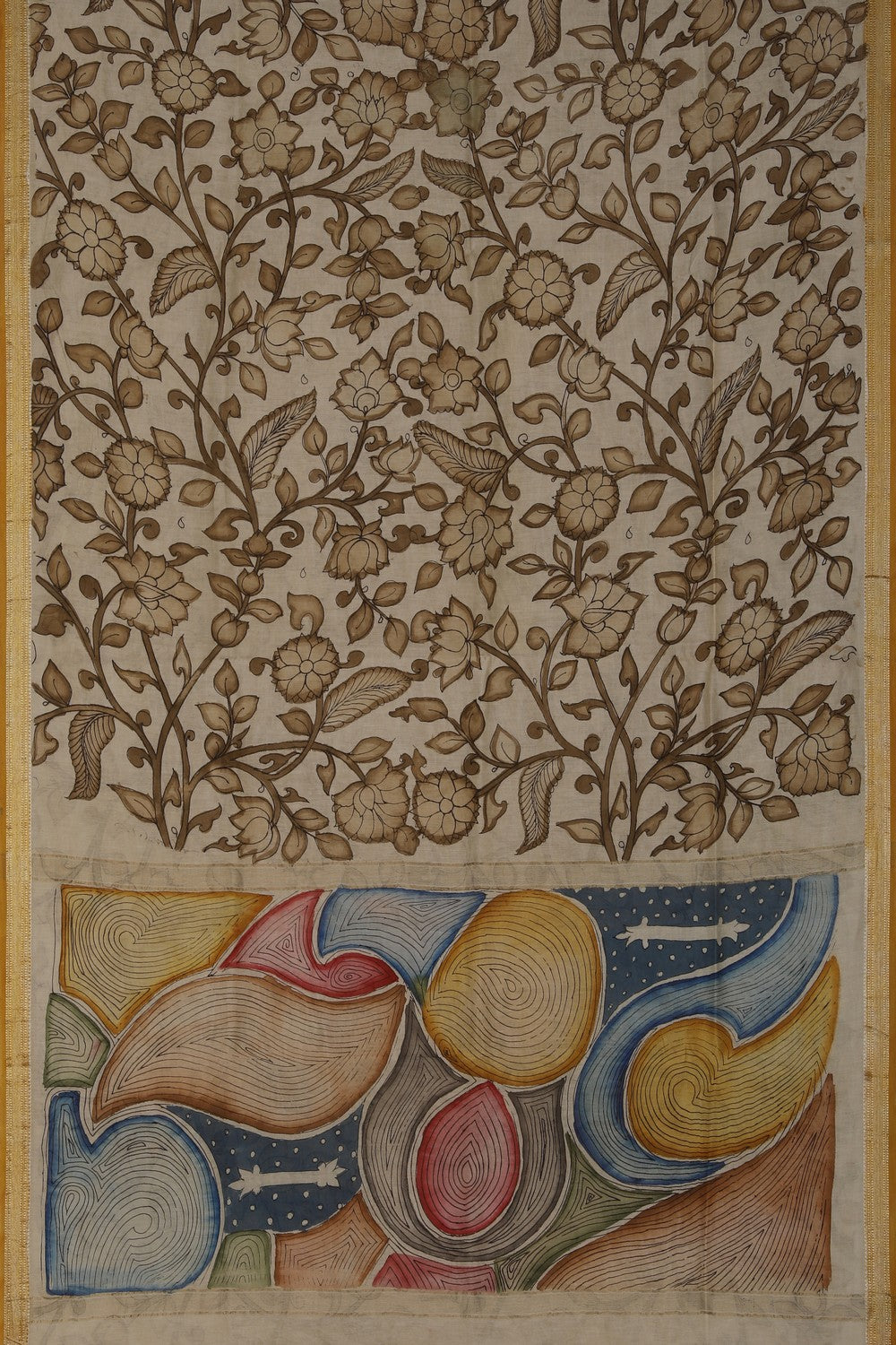 Image of Kalamkari Painting Saree