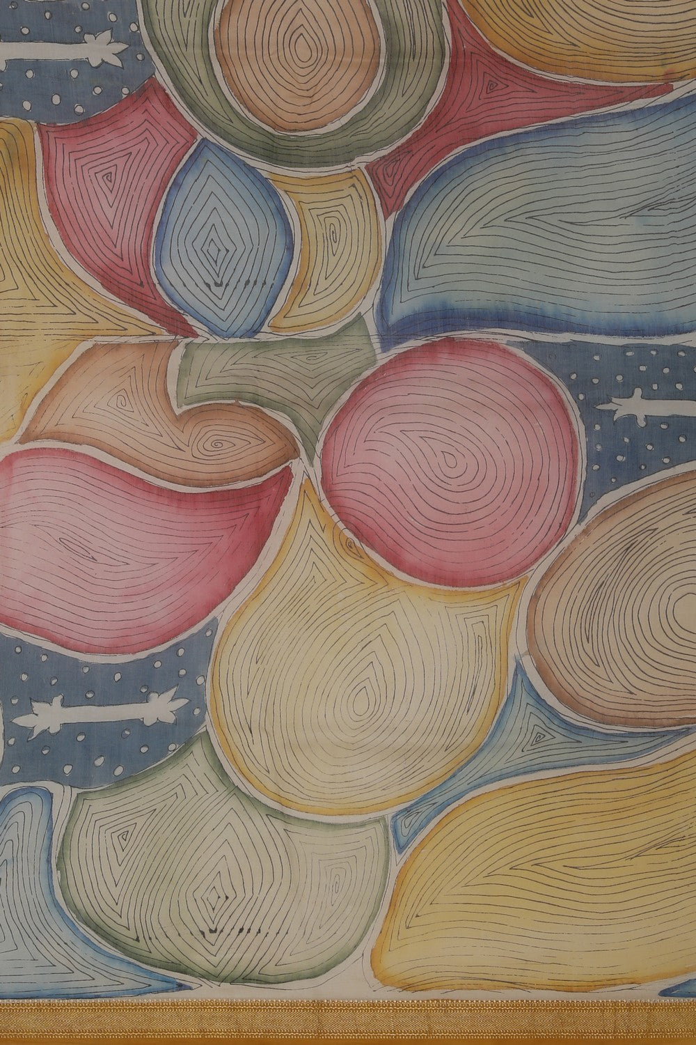 Image of Kalamkari Painting Saree