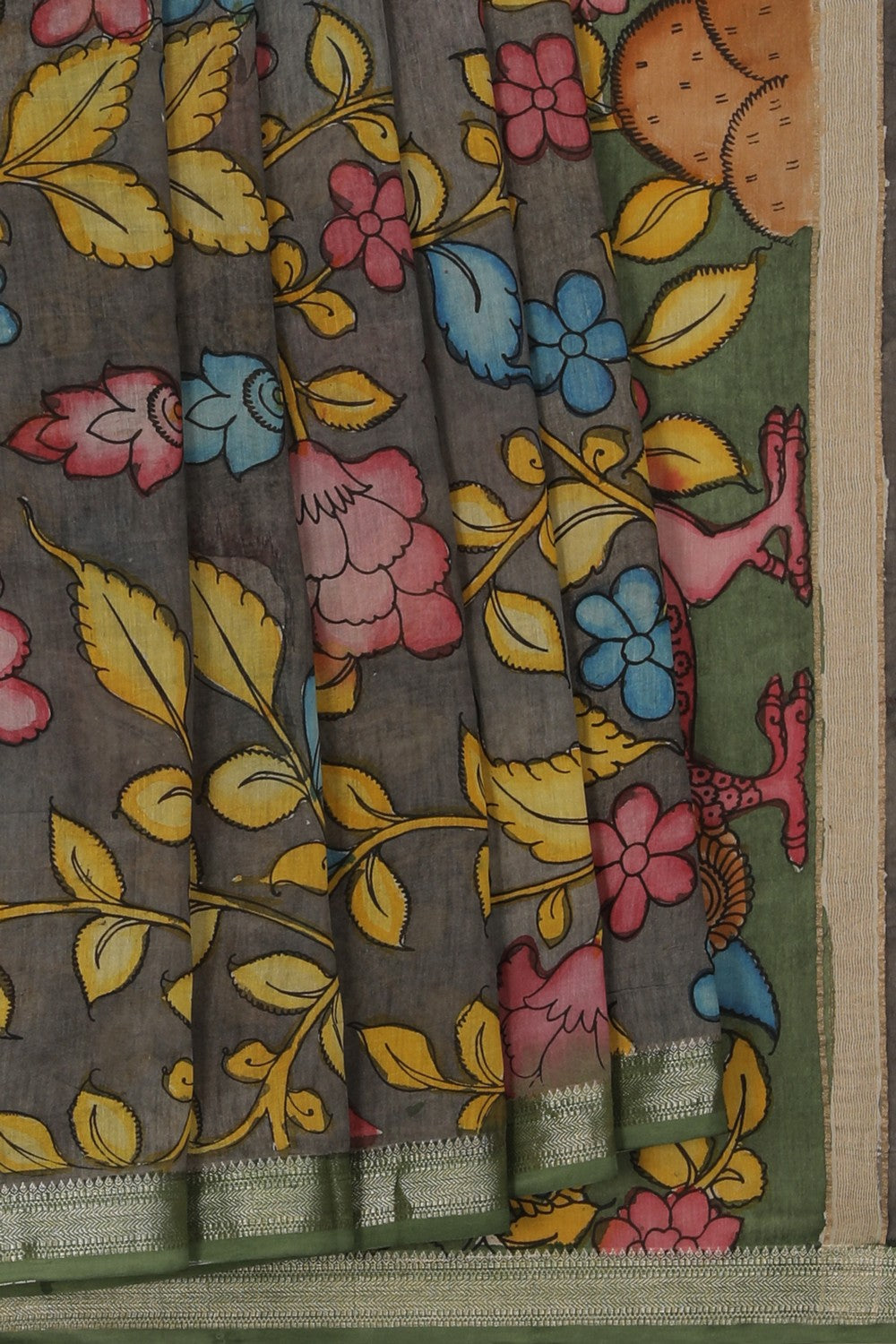 Image of Kalamkari Painting Saree