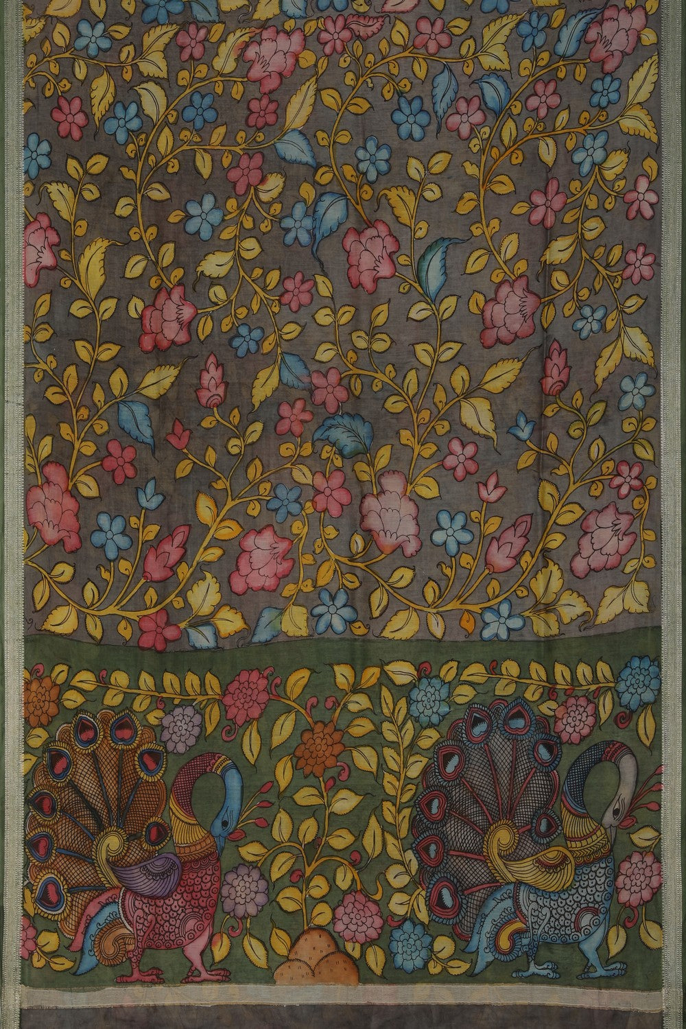 Image of Kalamkari Painting Saree