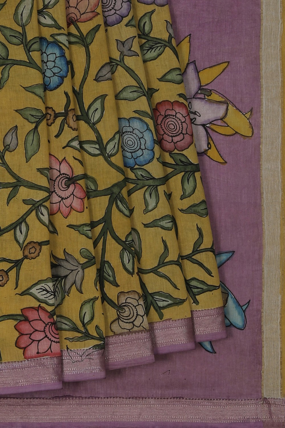 Image of Kalamkari Painting Saree