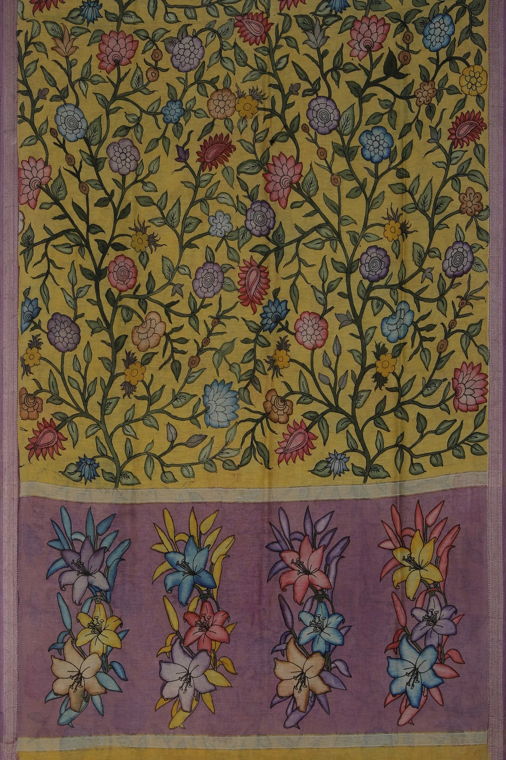 Image of Kalamkari Painting Saree