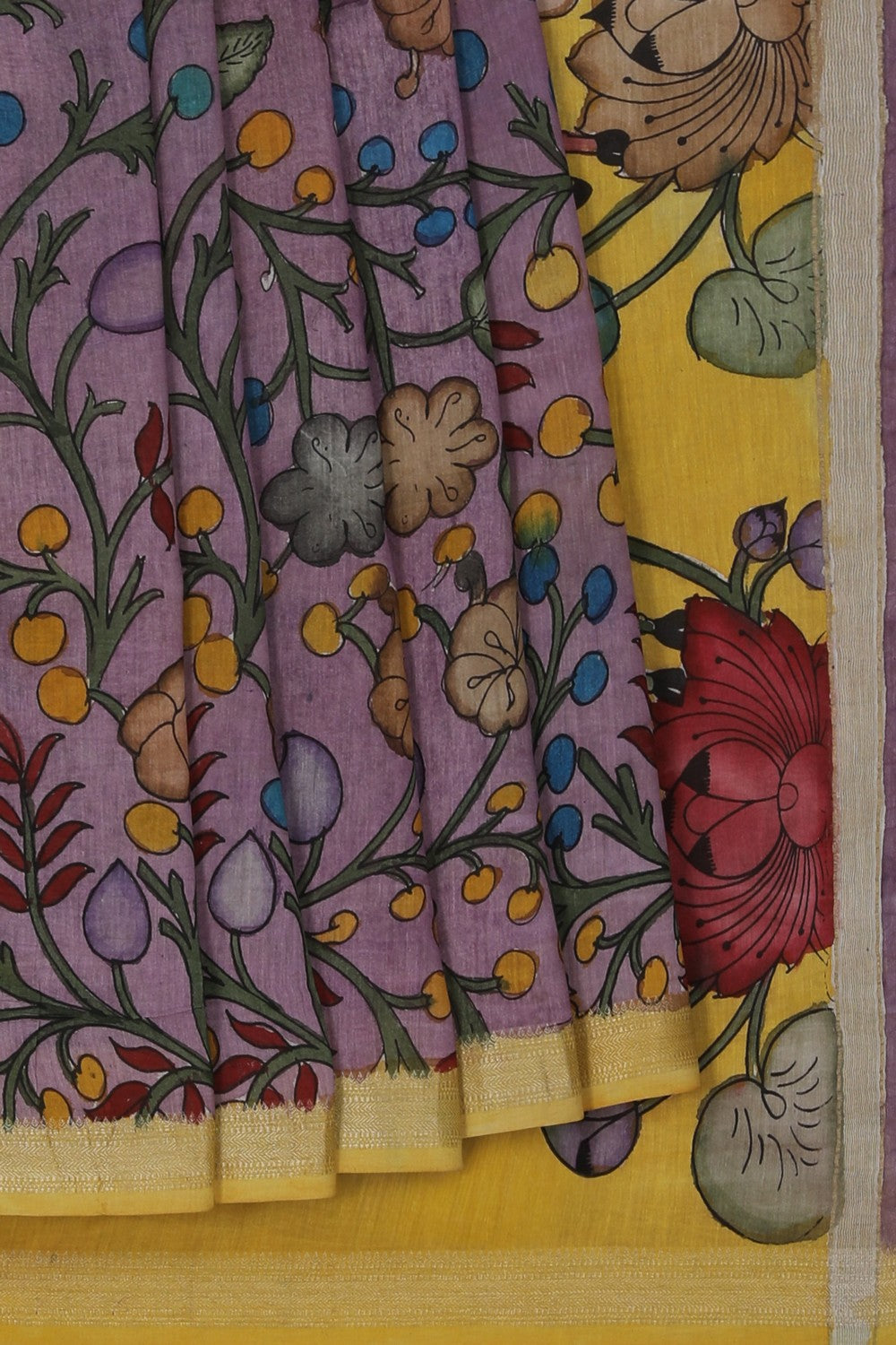 Image of Kalamkari Painting Saree