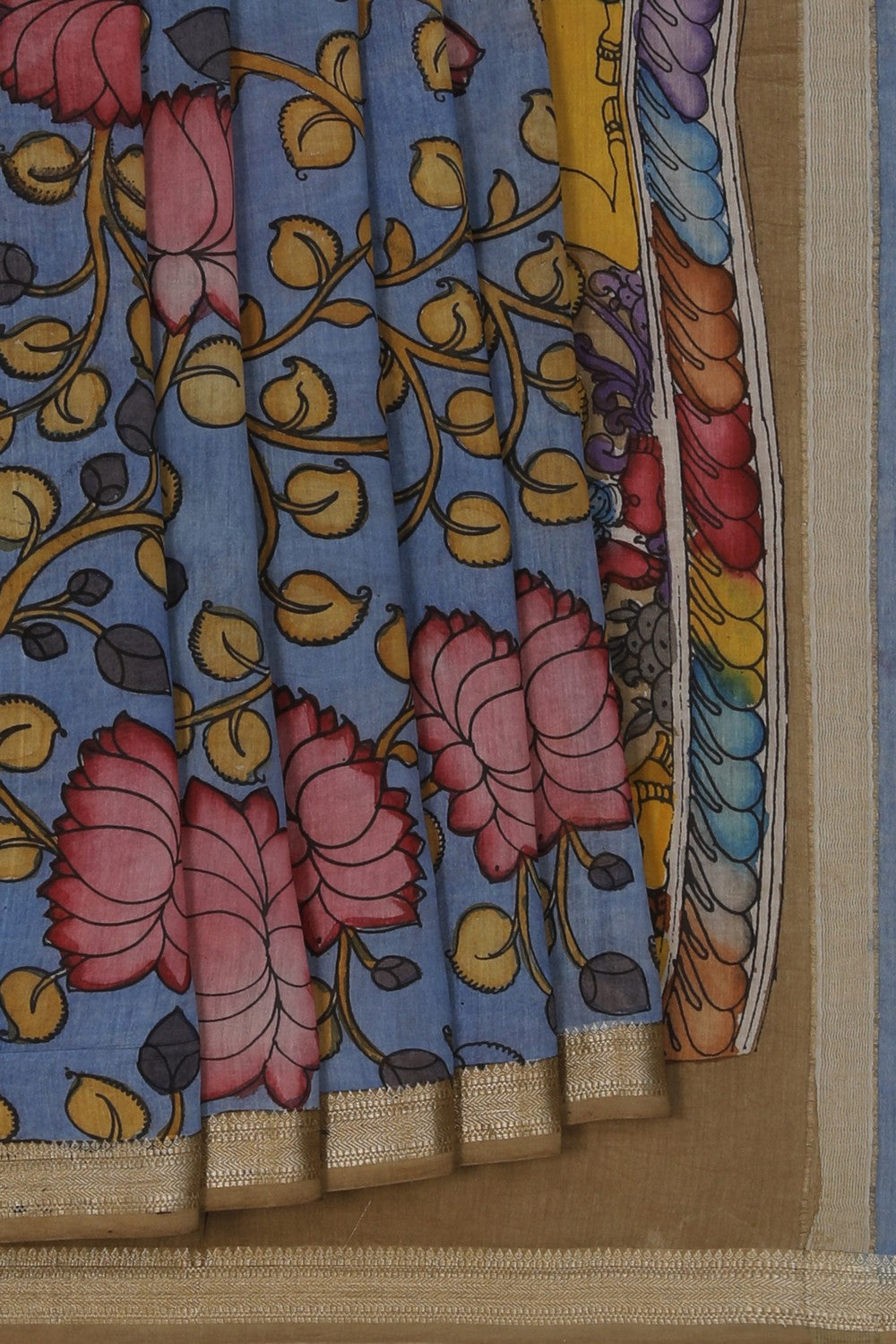 Image of Kalamkari Painting Saree