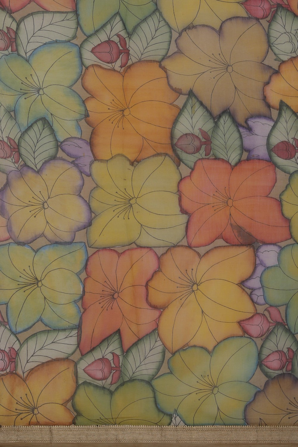 Image of Kalamkari Painting Saree