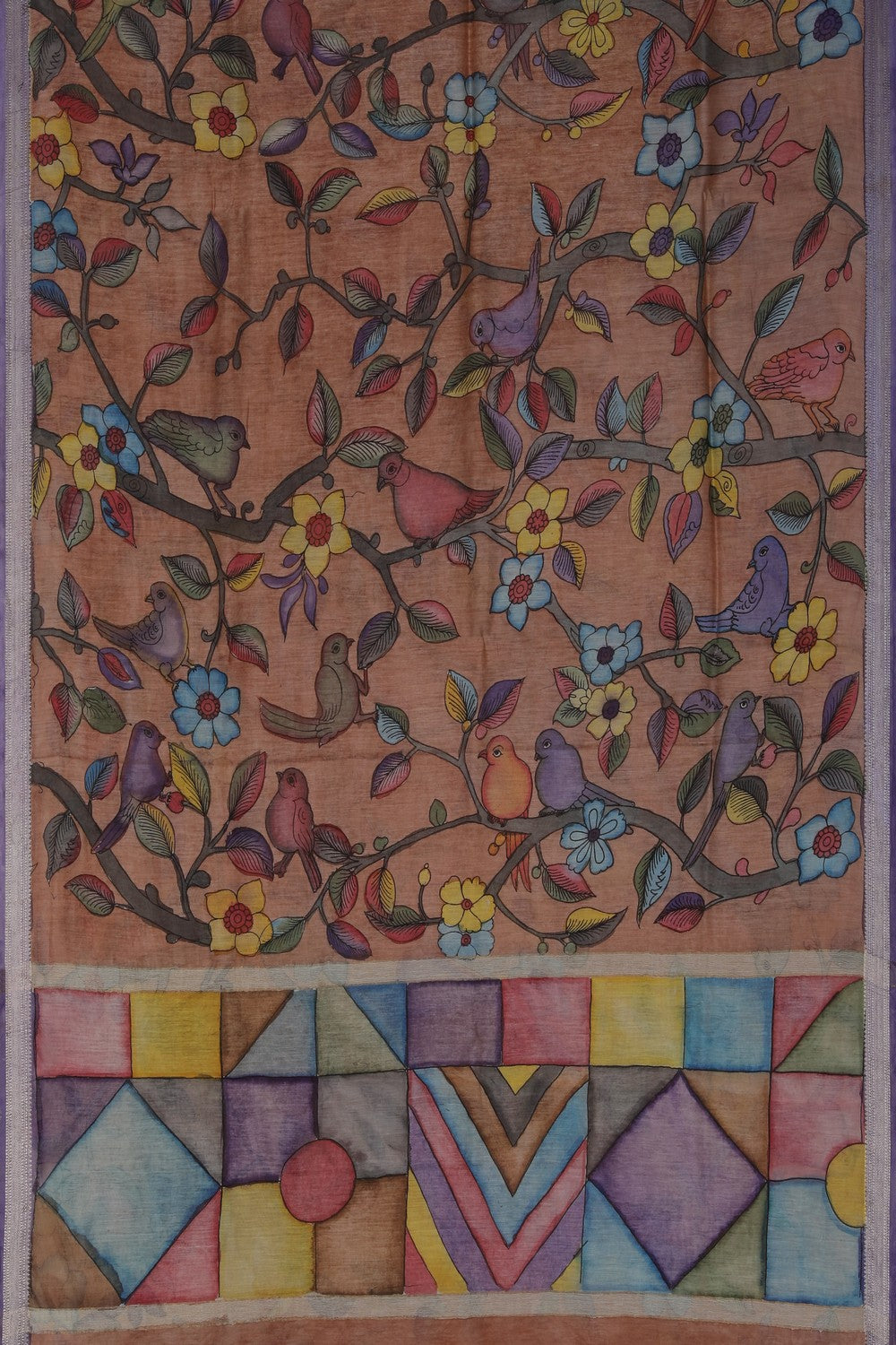 Image of Kalamkari Painting Saree