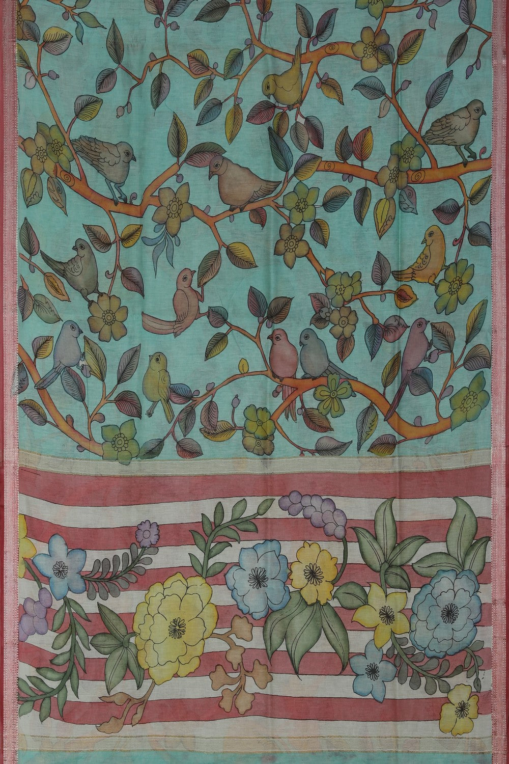 Image of Kalamkari Painting Saree