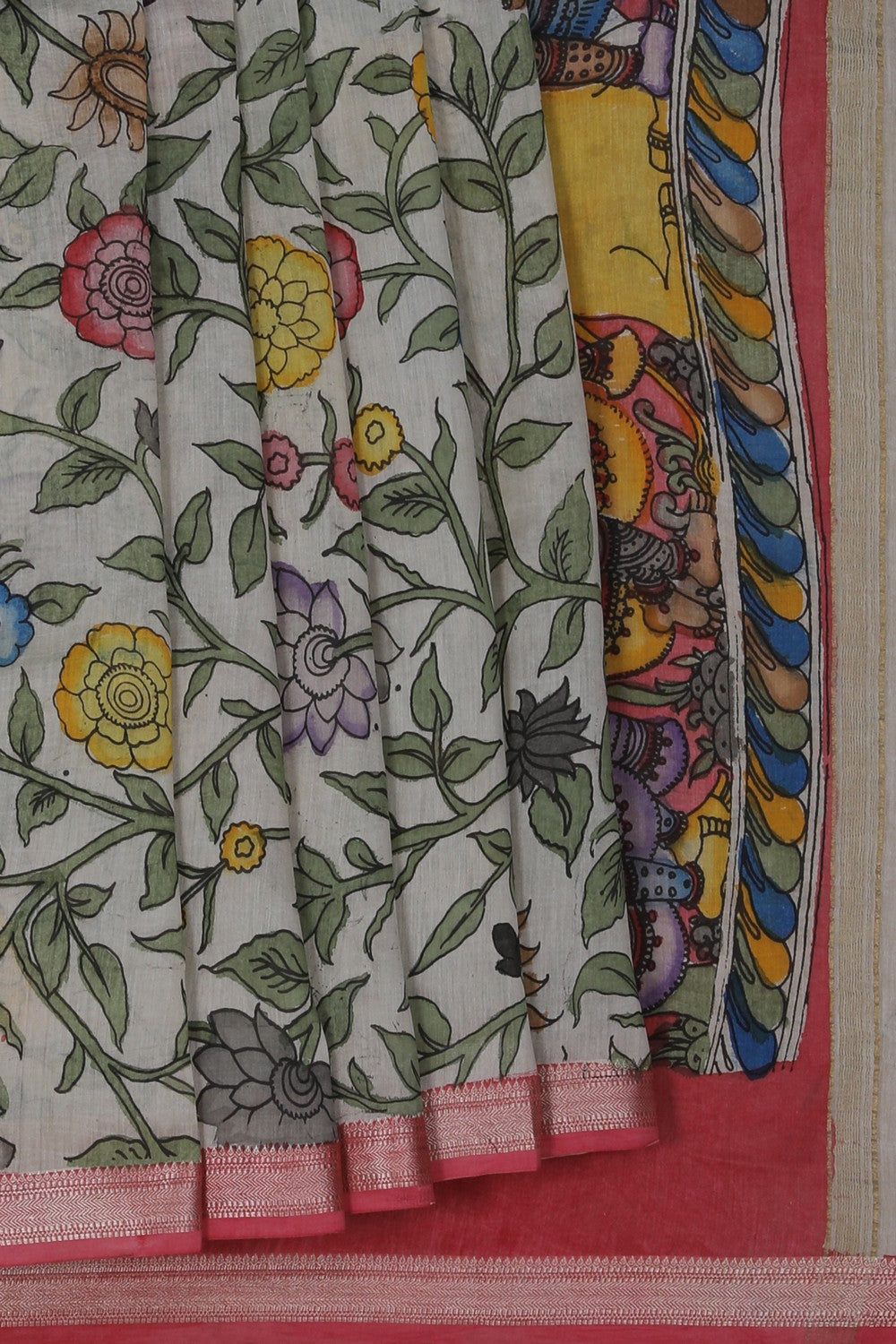 Image of Kalamkari Painting Saree