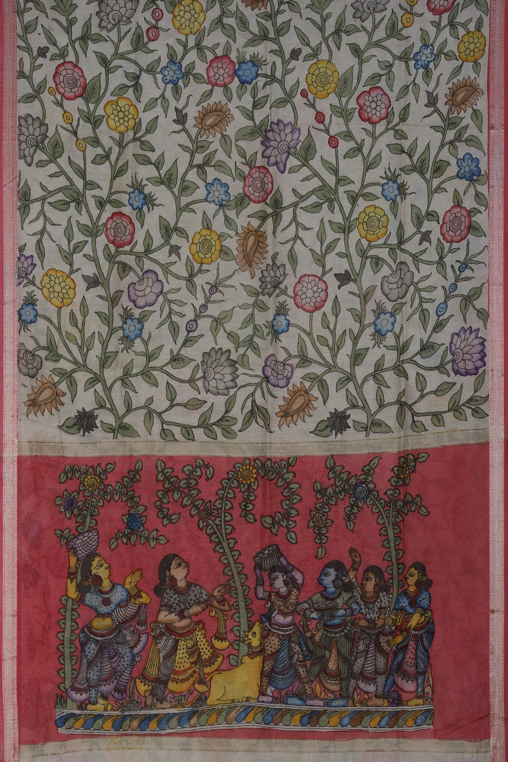 Image of Kalamkari Painting Saree