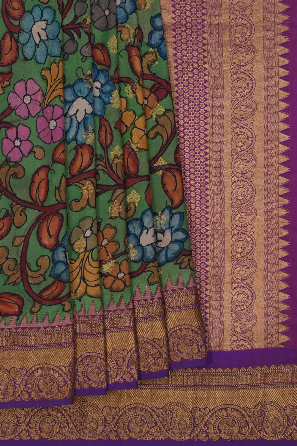 Image of Kalamkari Painting Saree