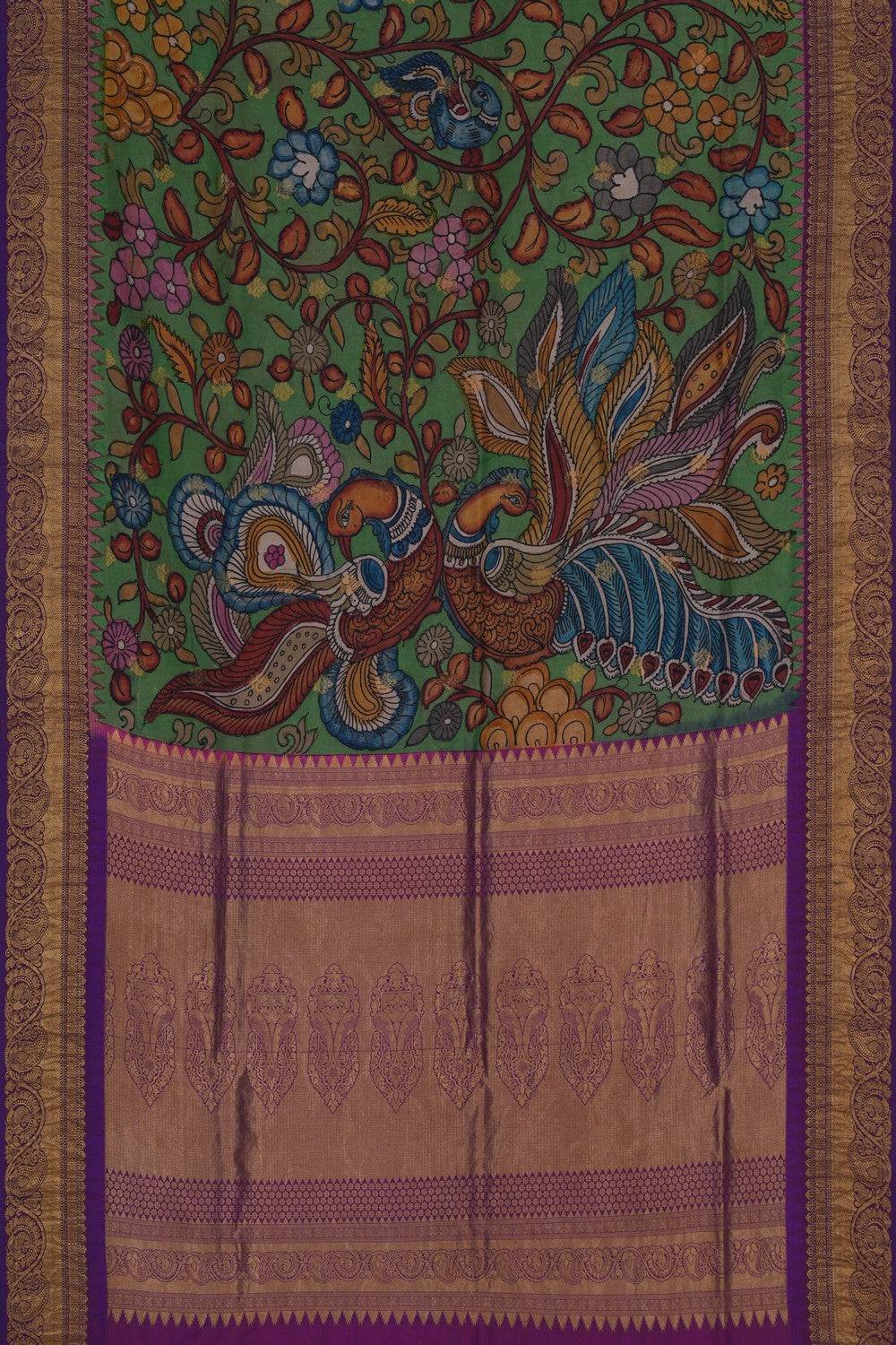 Image of Kalamkari Painting Saree