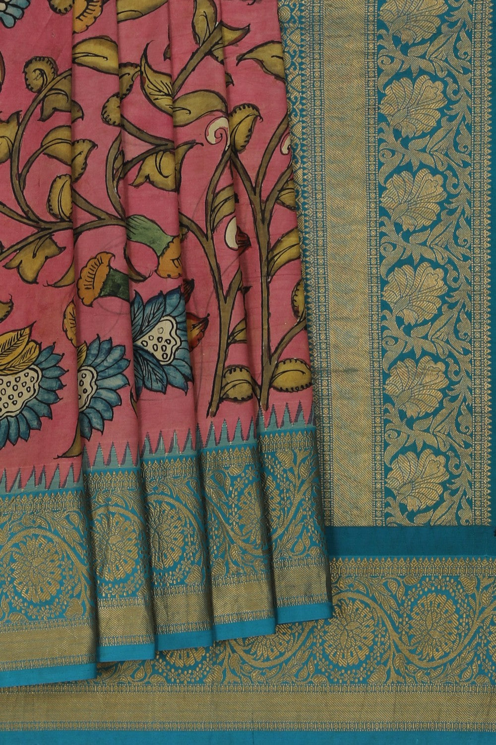 Image of Kalamkari Painting Saree