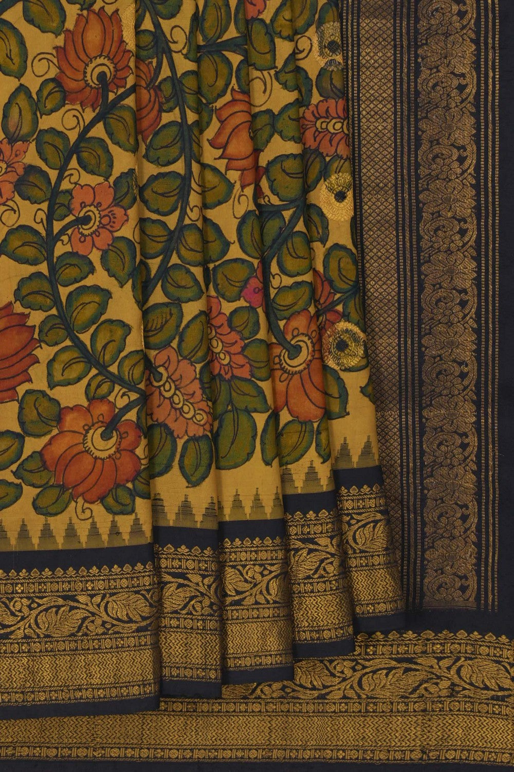 Image of Kalamkari Painting Saree