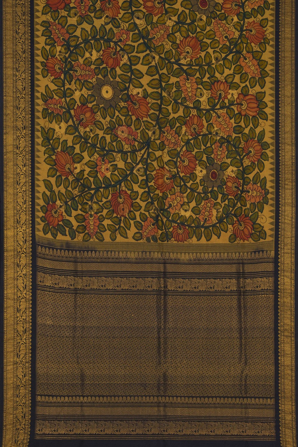 Image of Kalamkari Painting Saree