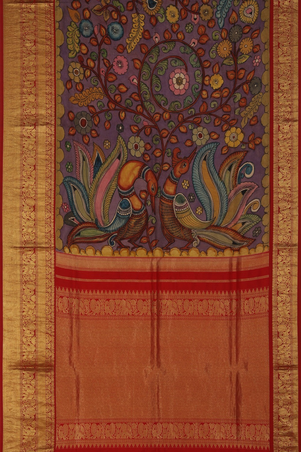 Image of Kalamkari Painting Saree