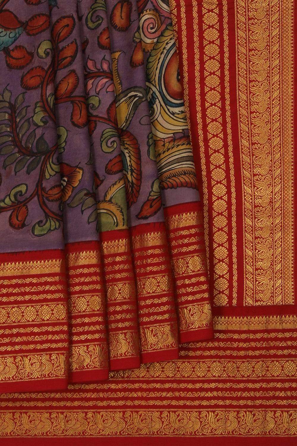 Image of Kalamkari Painting Saree