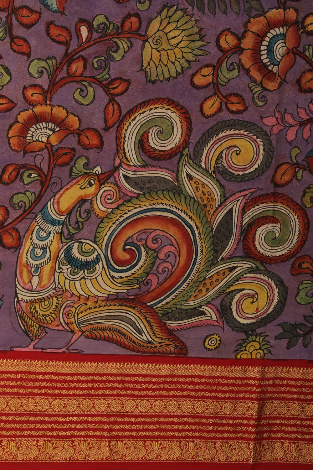 Image of Kalamkari Painting Saree