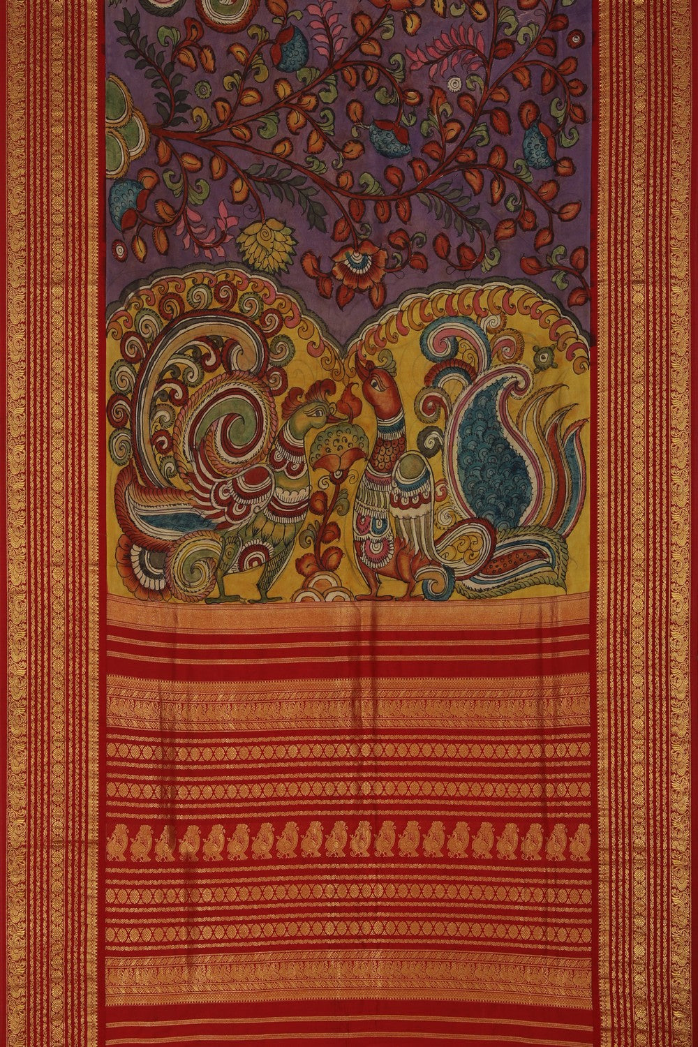 Image of Kalamkari Painting Saree
