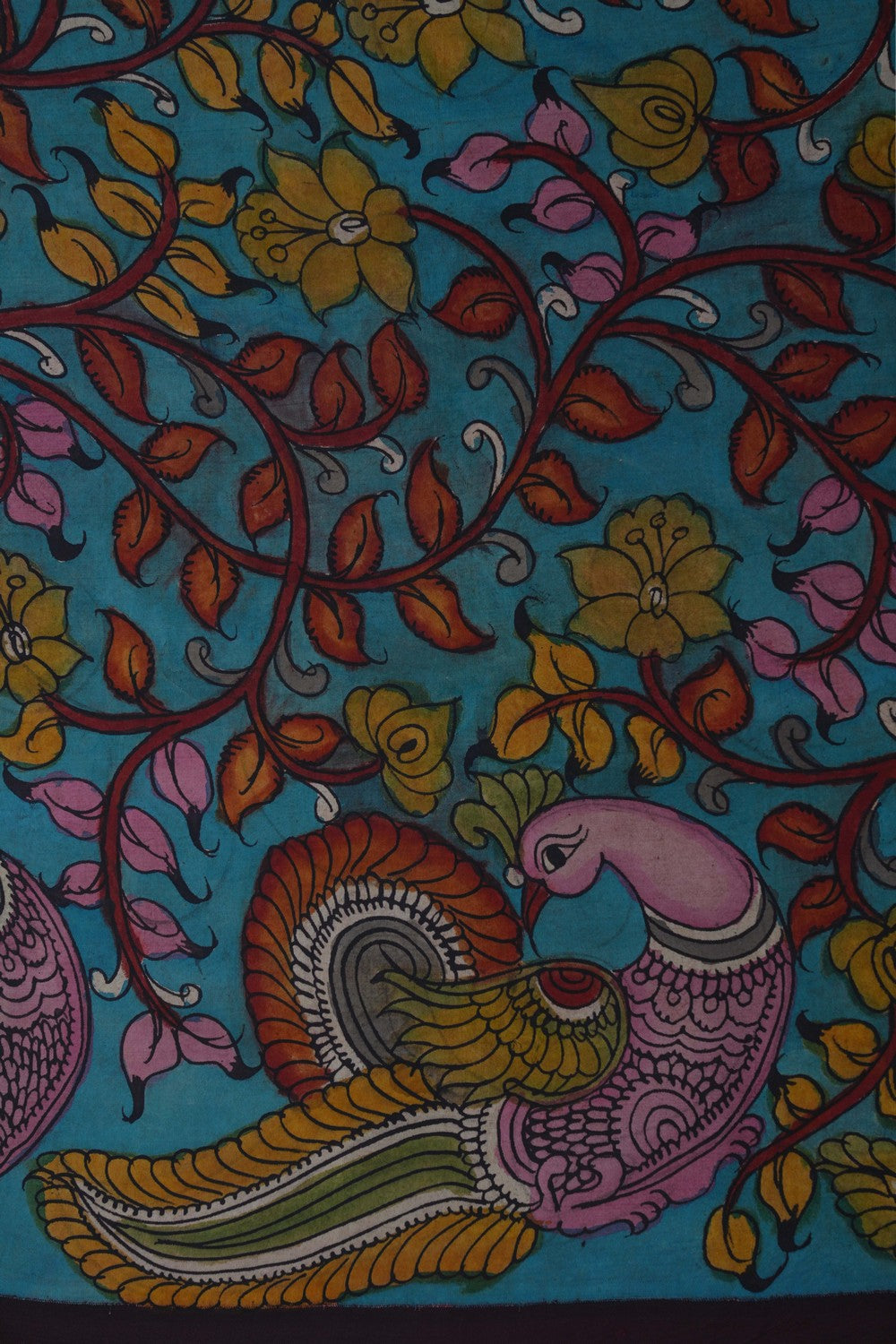 Image of Kalamkari Painting Saree