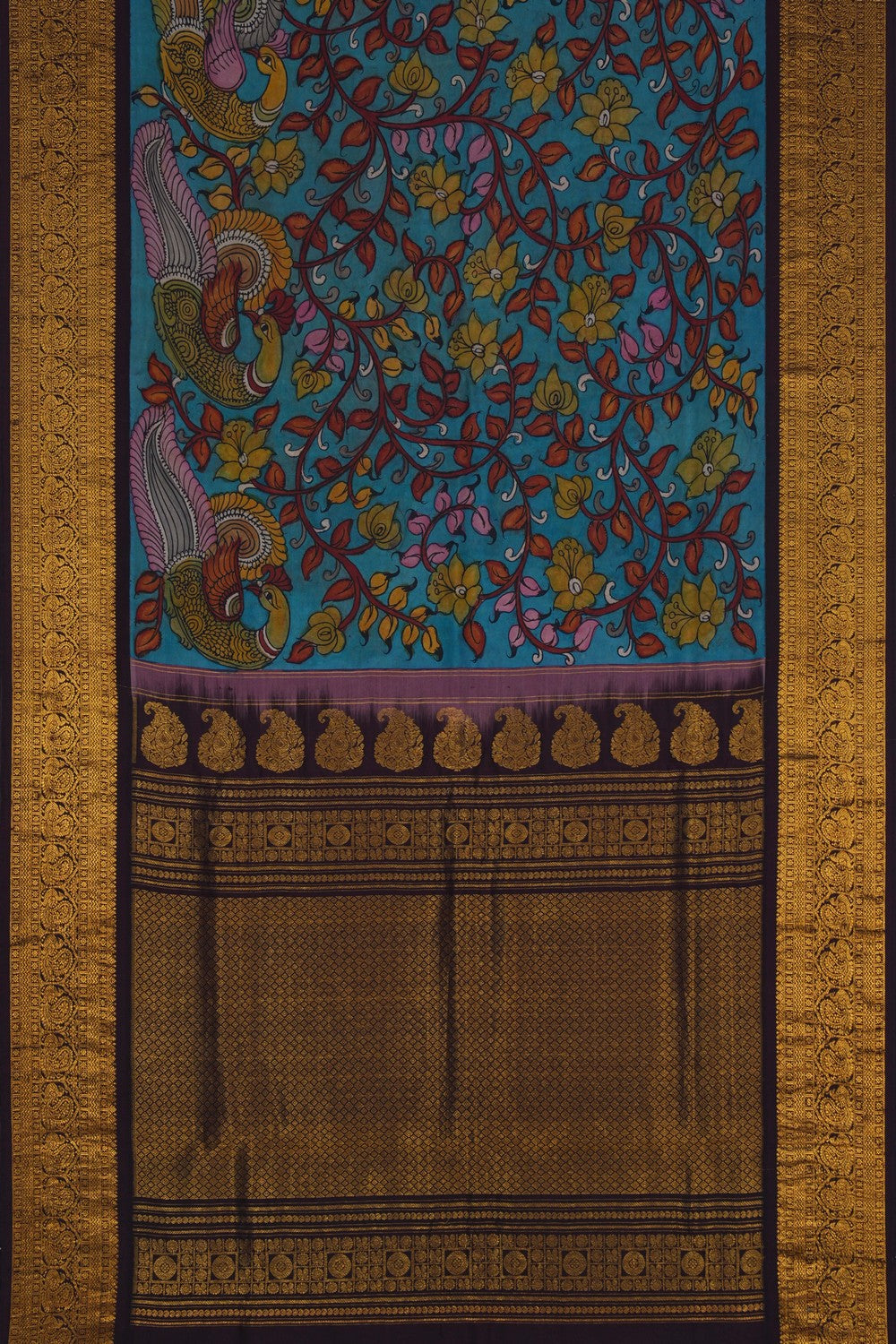 Image of Kalamkari Painting Saree