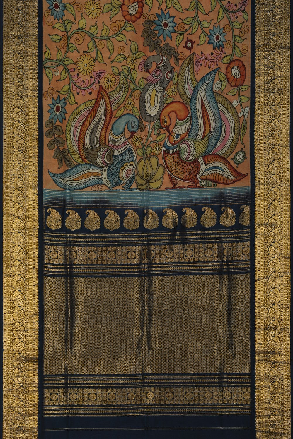 Image of Kalamkari Painting Saree