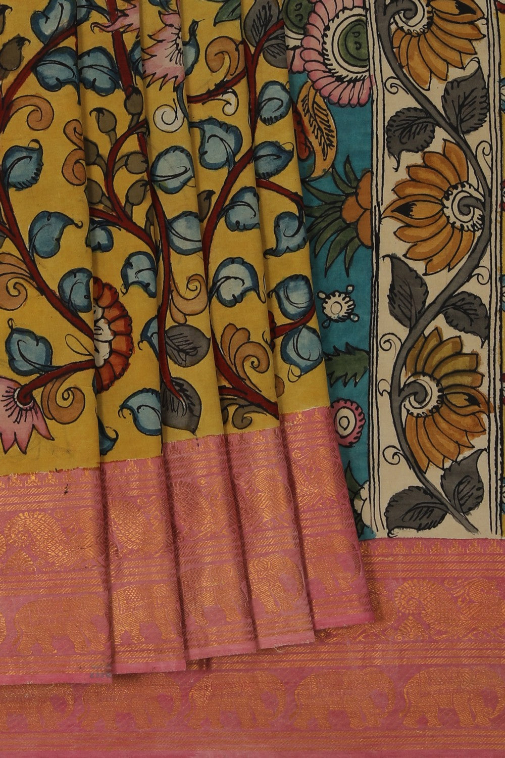 Image of Kalamkari Painting Saree