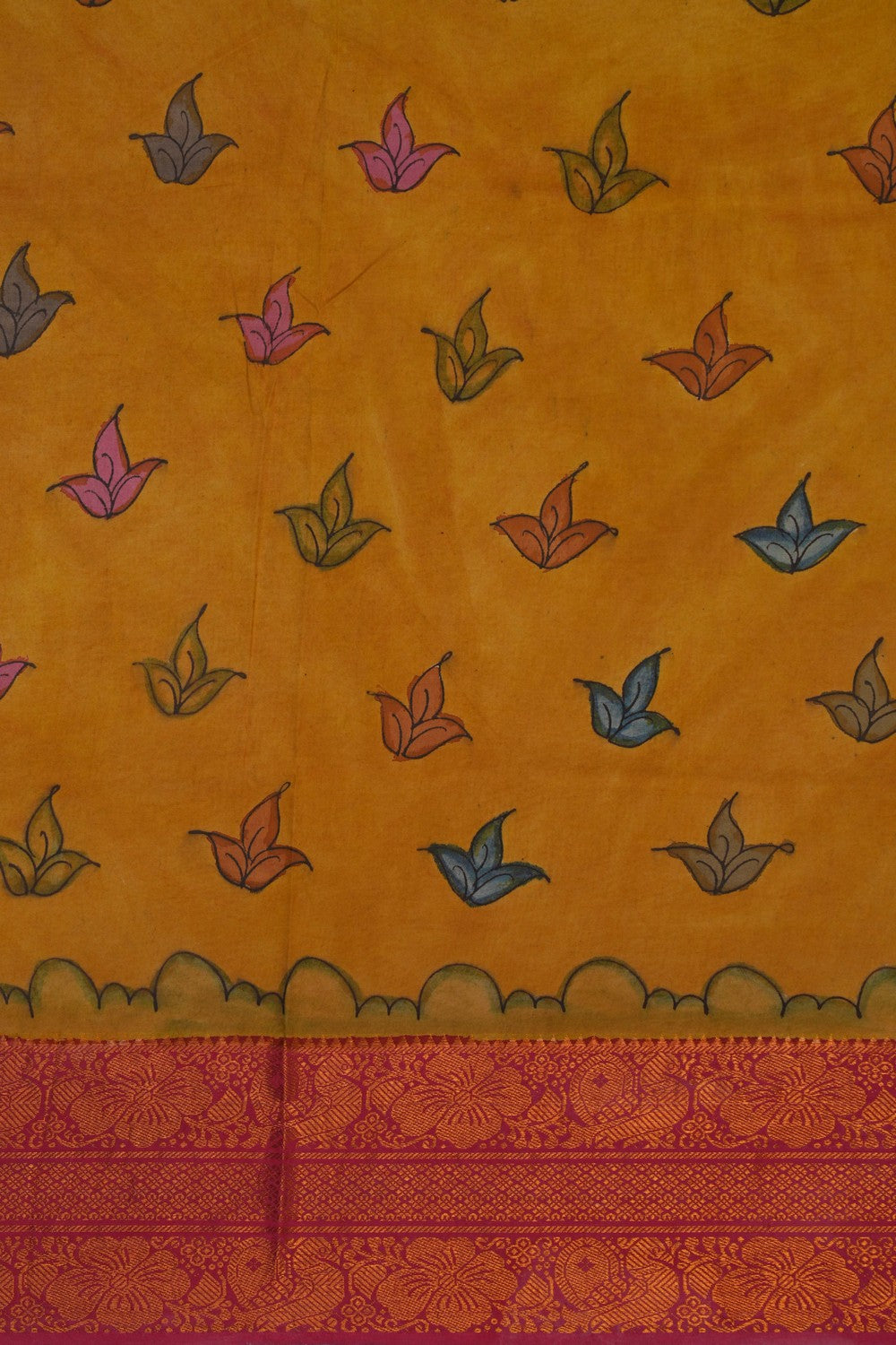 Image of Kalamkari Painting Saree