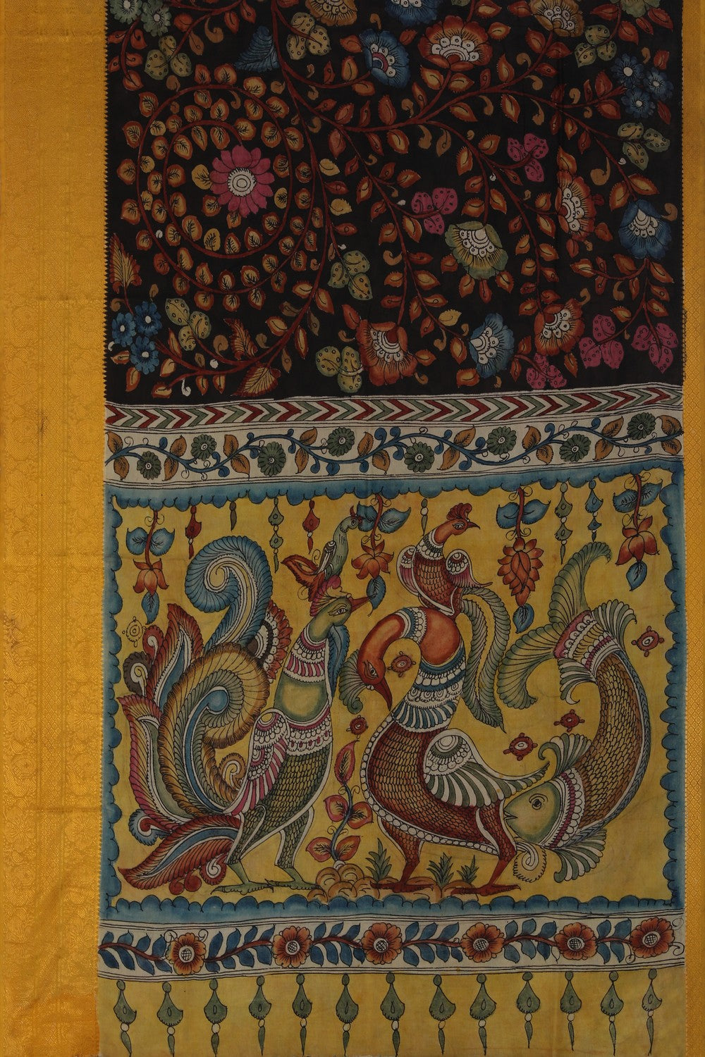 Image of Kalamkari Painting Saree