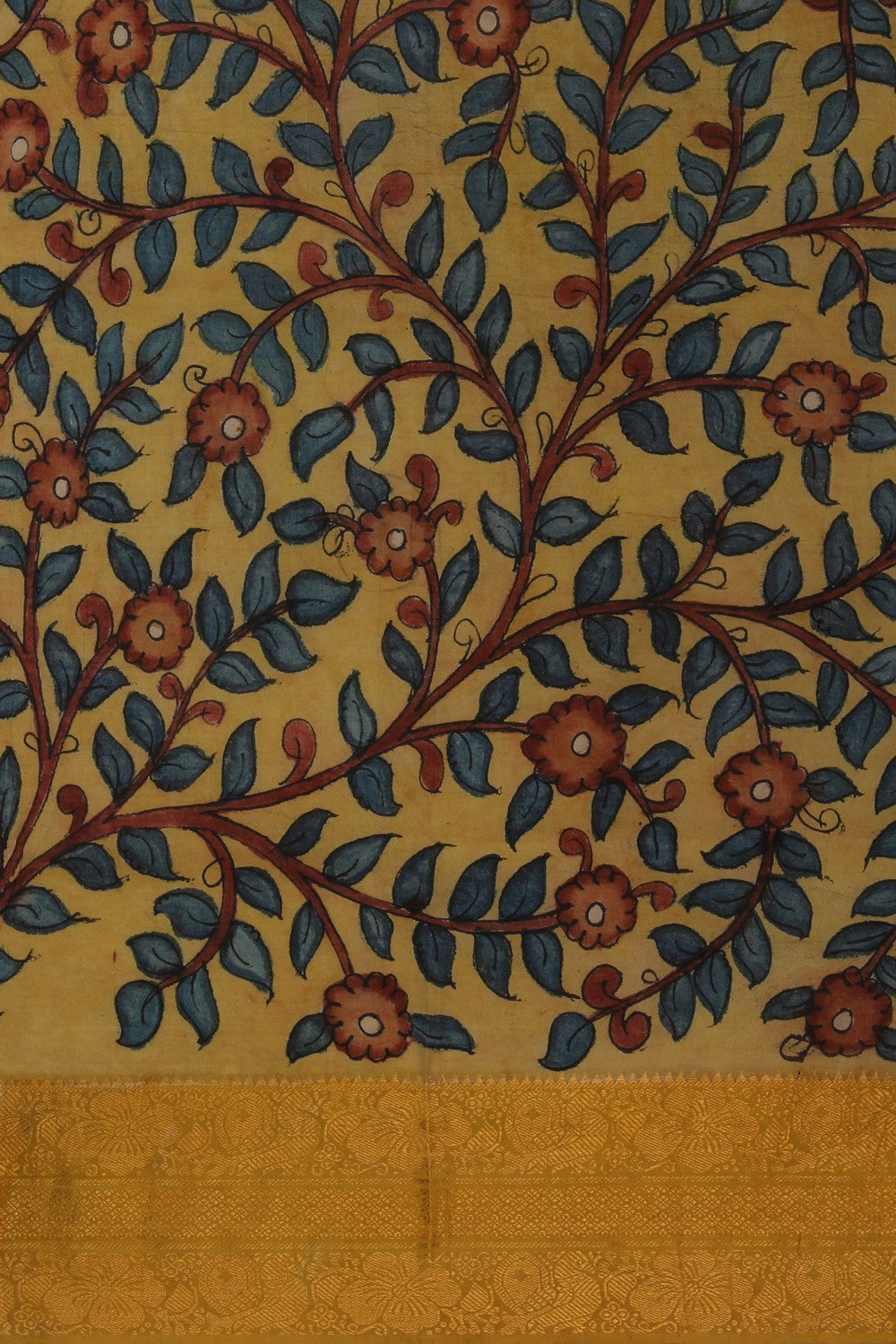 Image of Kalamkari Painting Saree