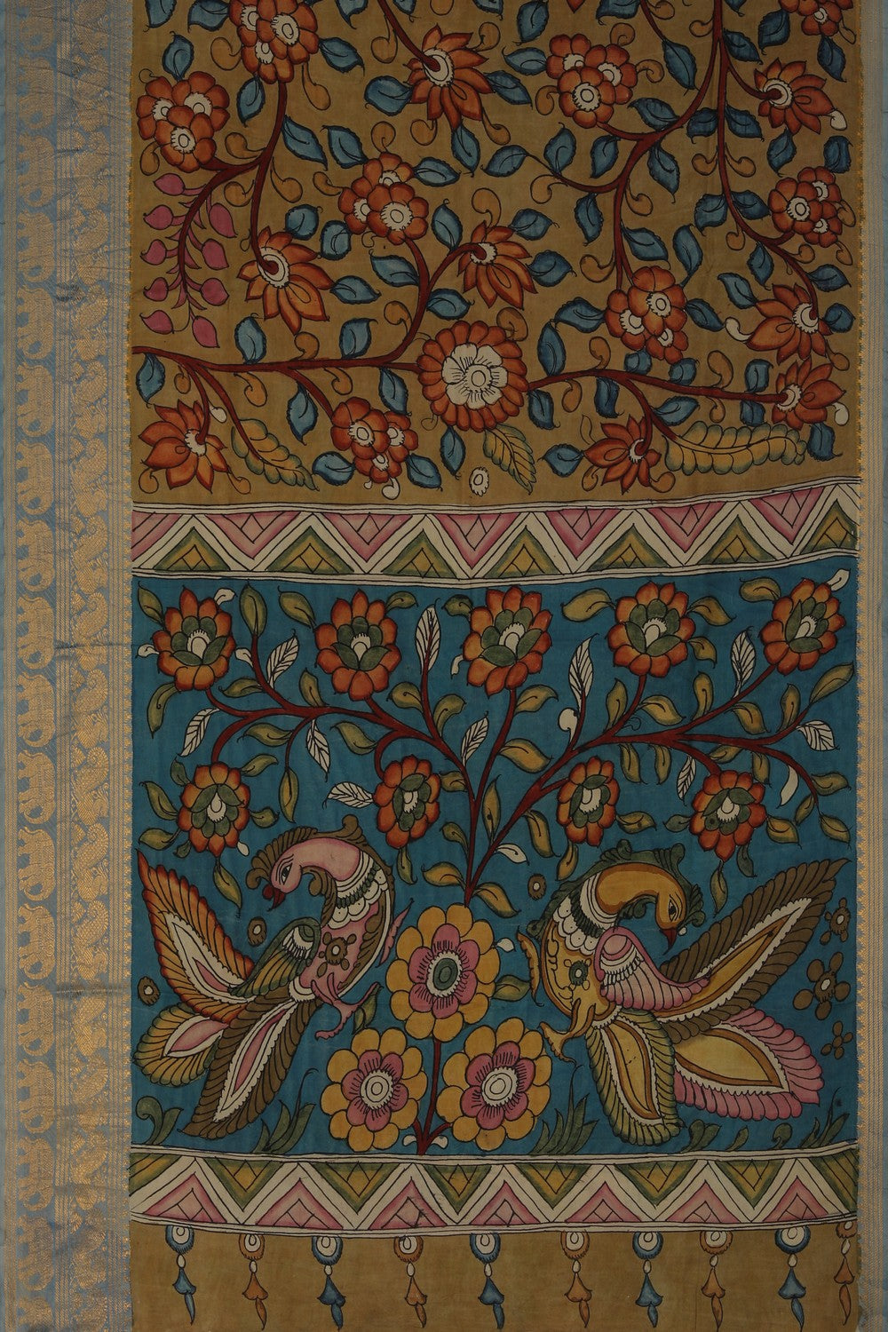 Image of Kalamkari Painting Saree