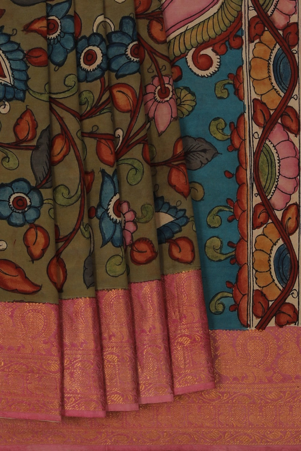 Image of Kalamkari Painting Saree