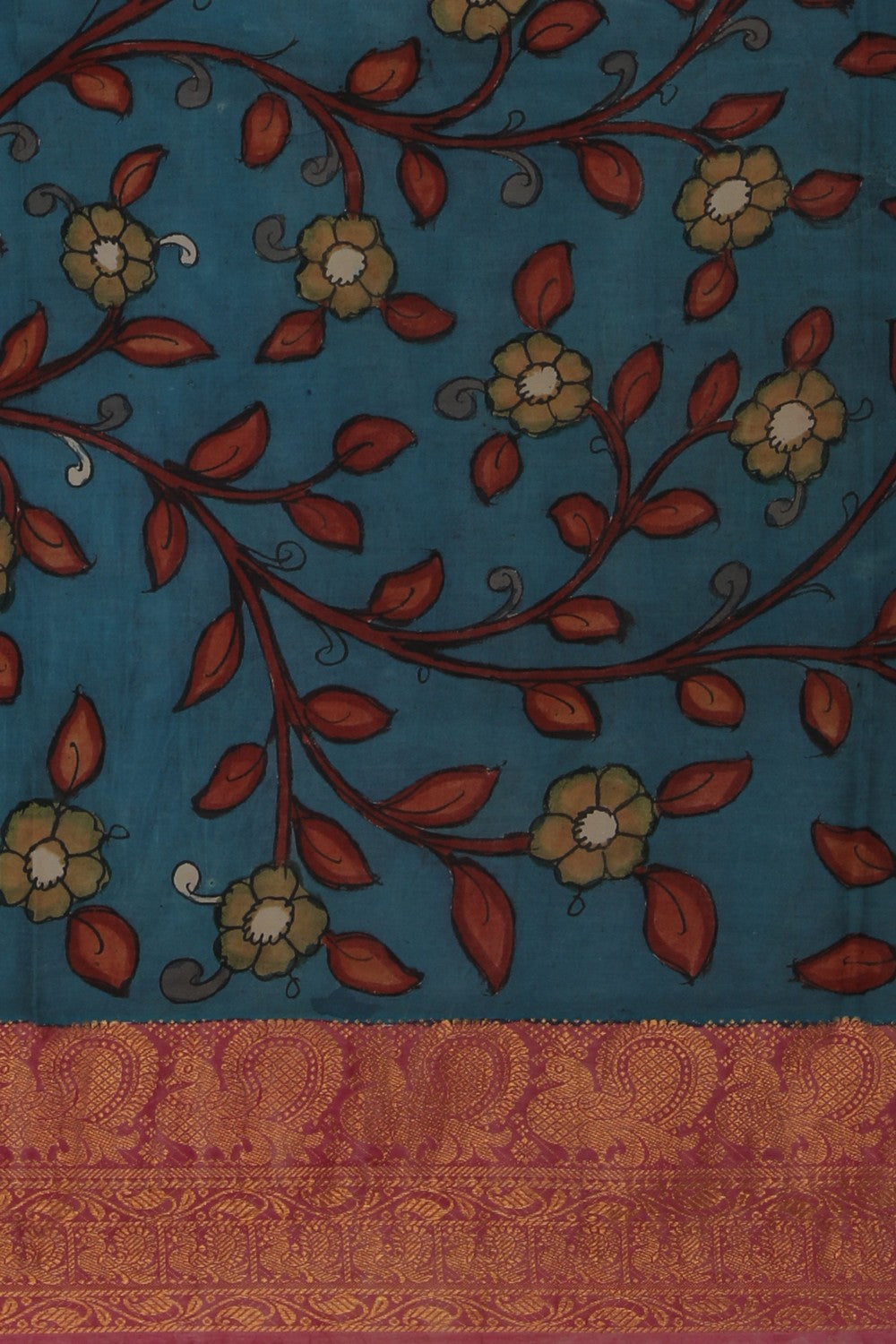 Image of Kalamkari Painting Saree