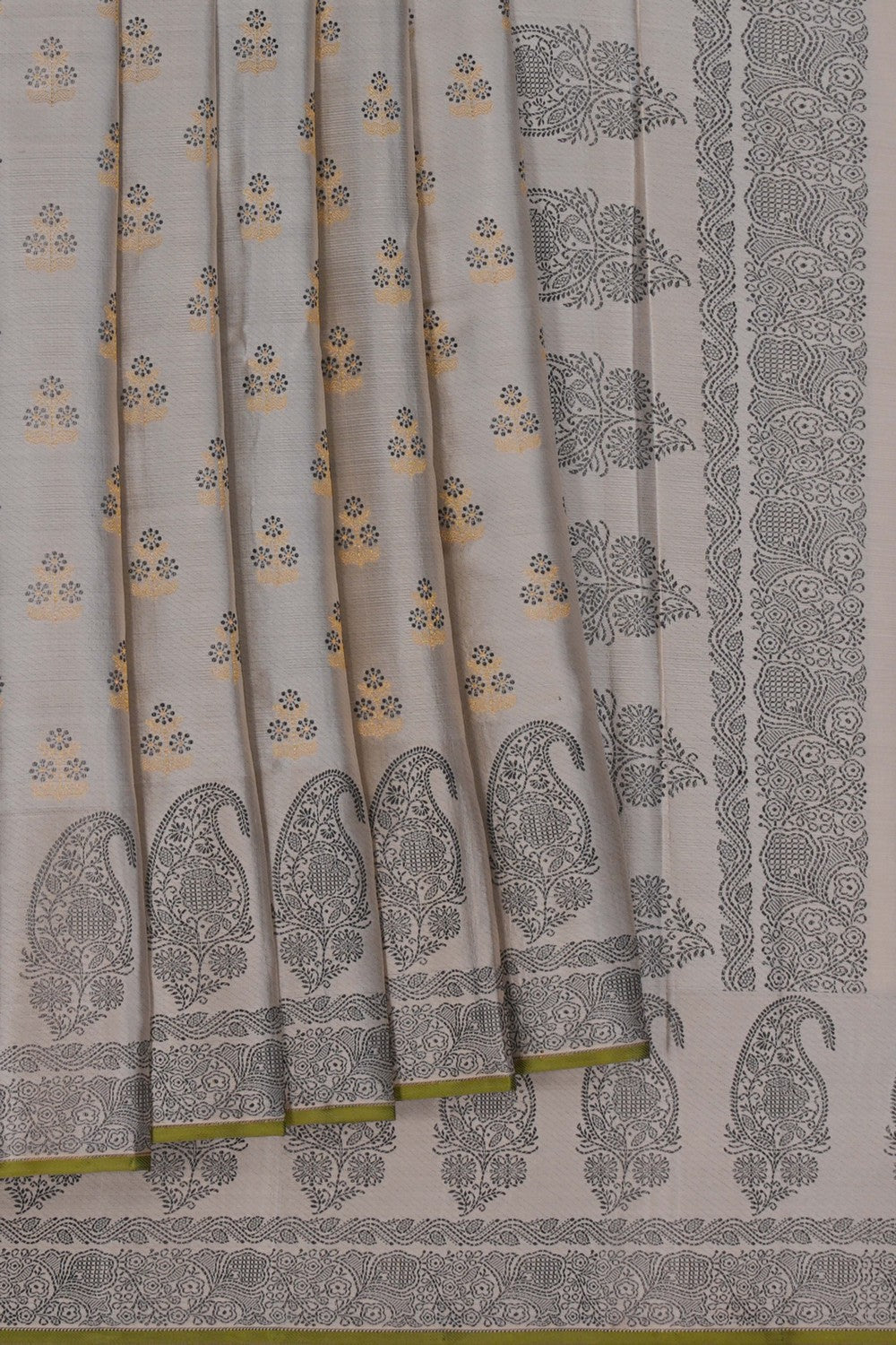 Image of Arani Silk Off-White Saree