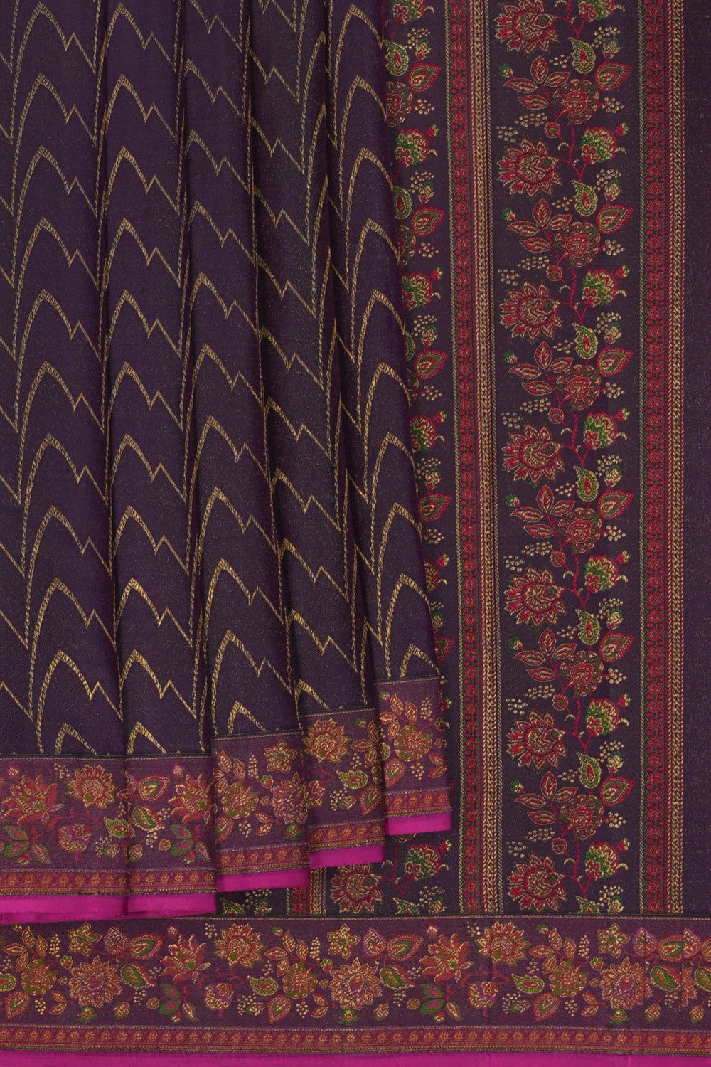 Image of Arani Silk Violet Saree