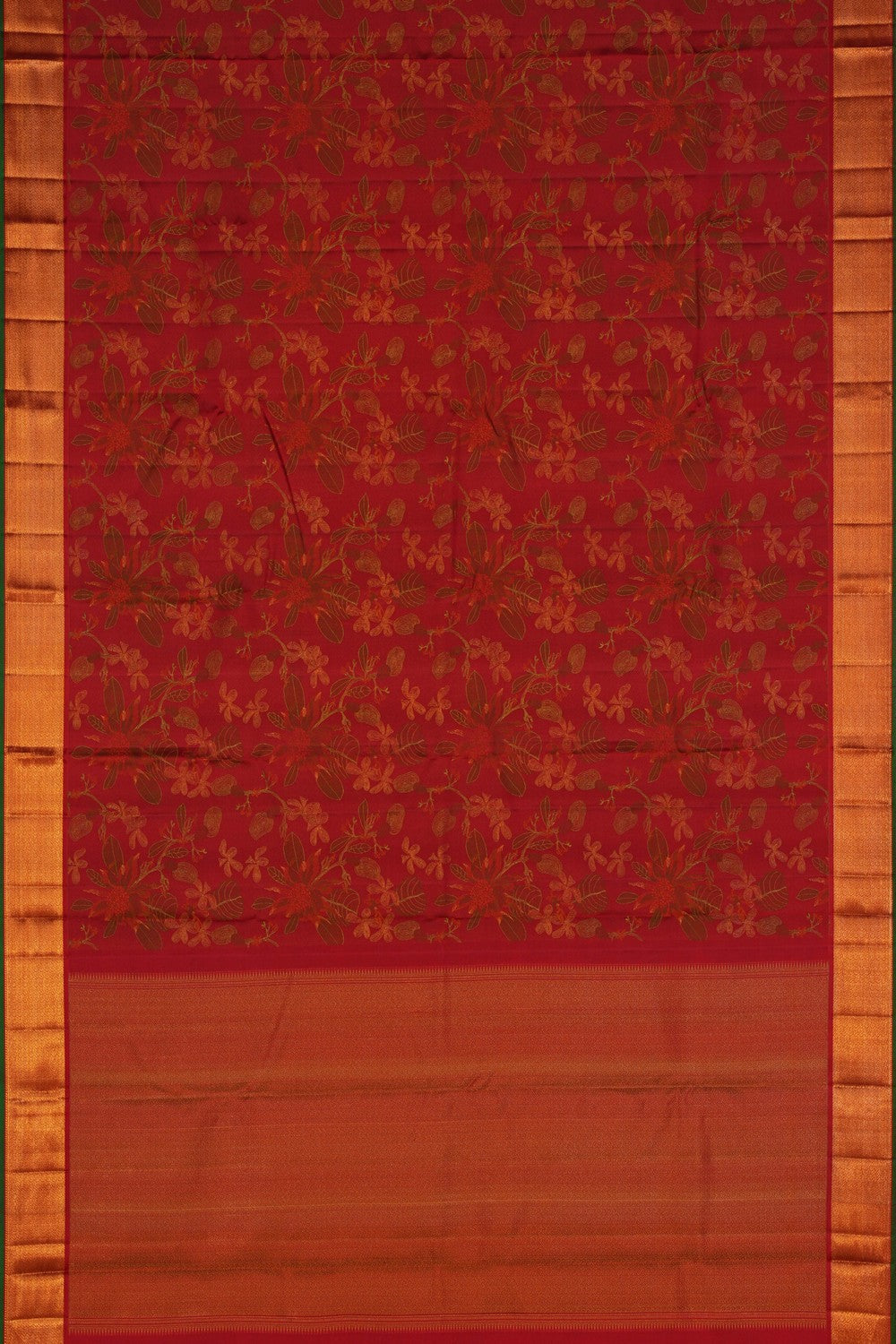 Image of Arani Silk Red Saree