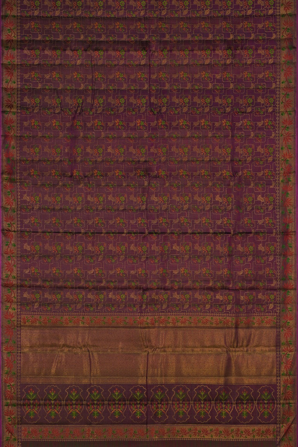Image of Arani Silk Violet Saree