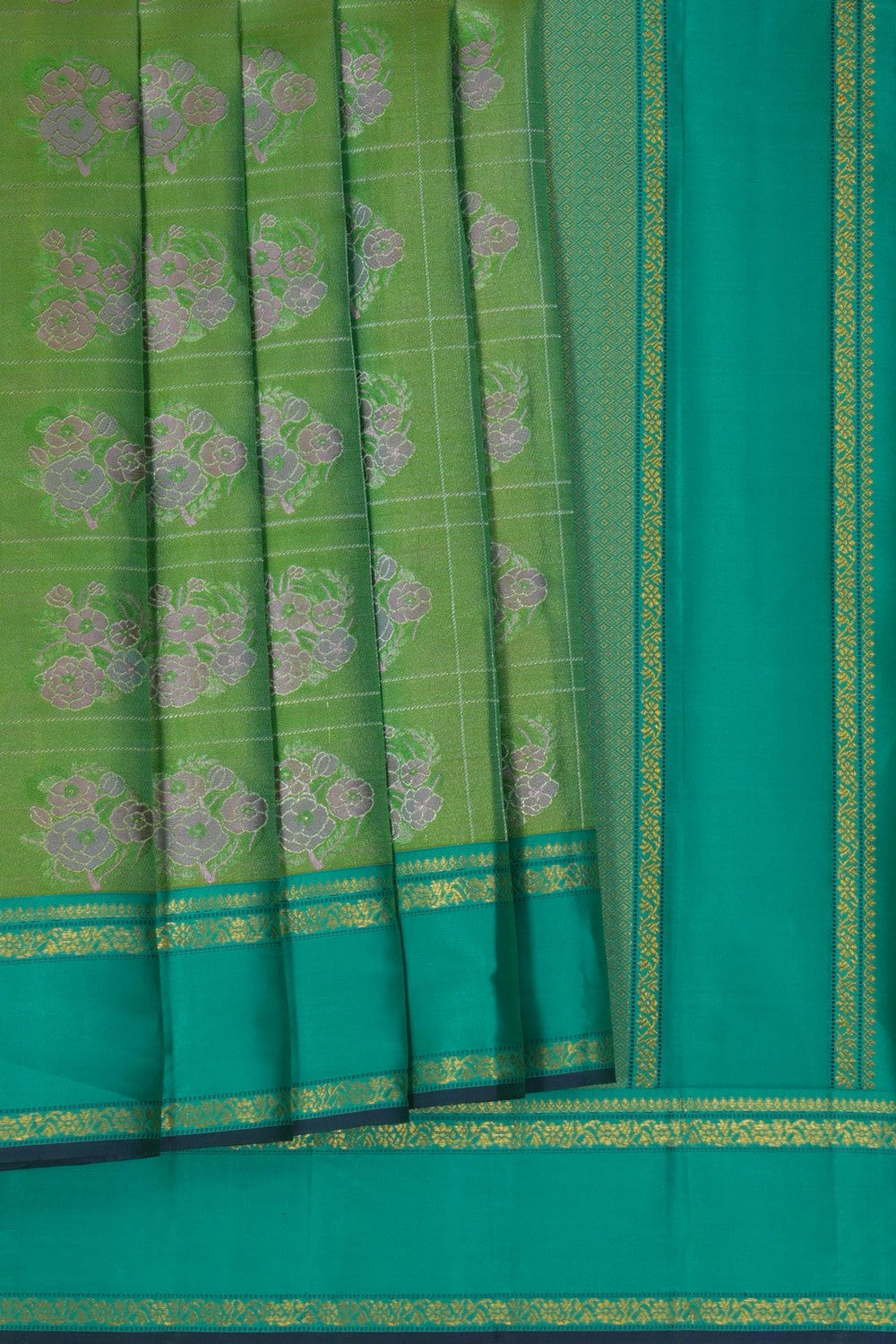 Image of Arani Silk Green Saree