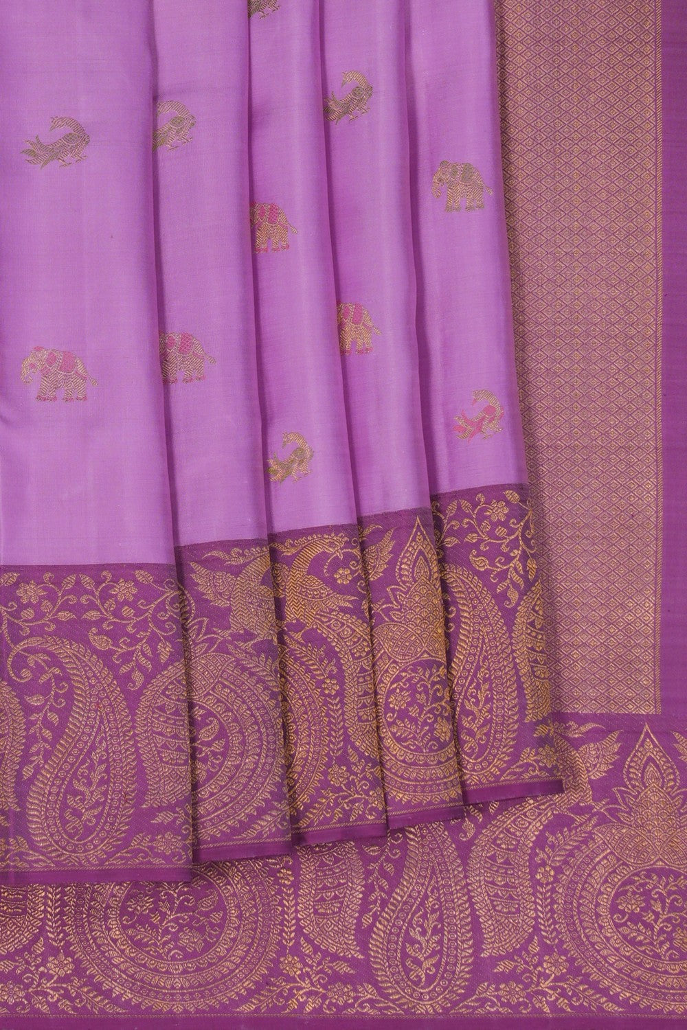 Image of Arani Silk Purple Saree