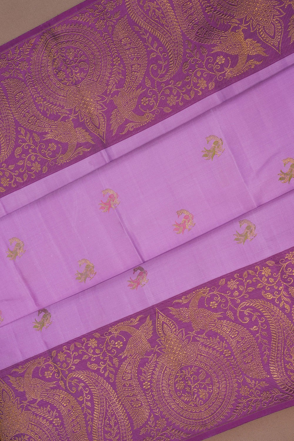 Image of Arani Silk Purple Saree