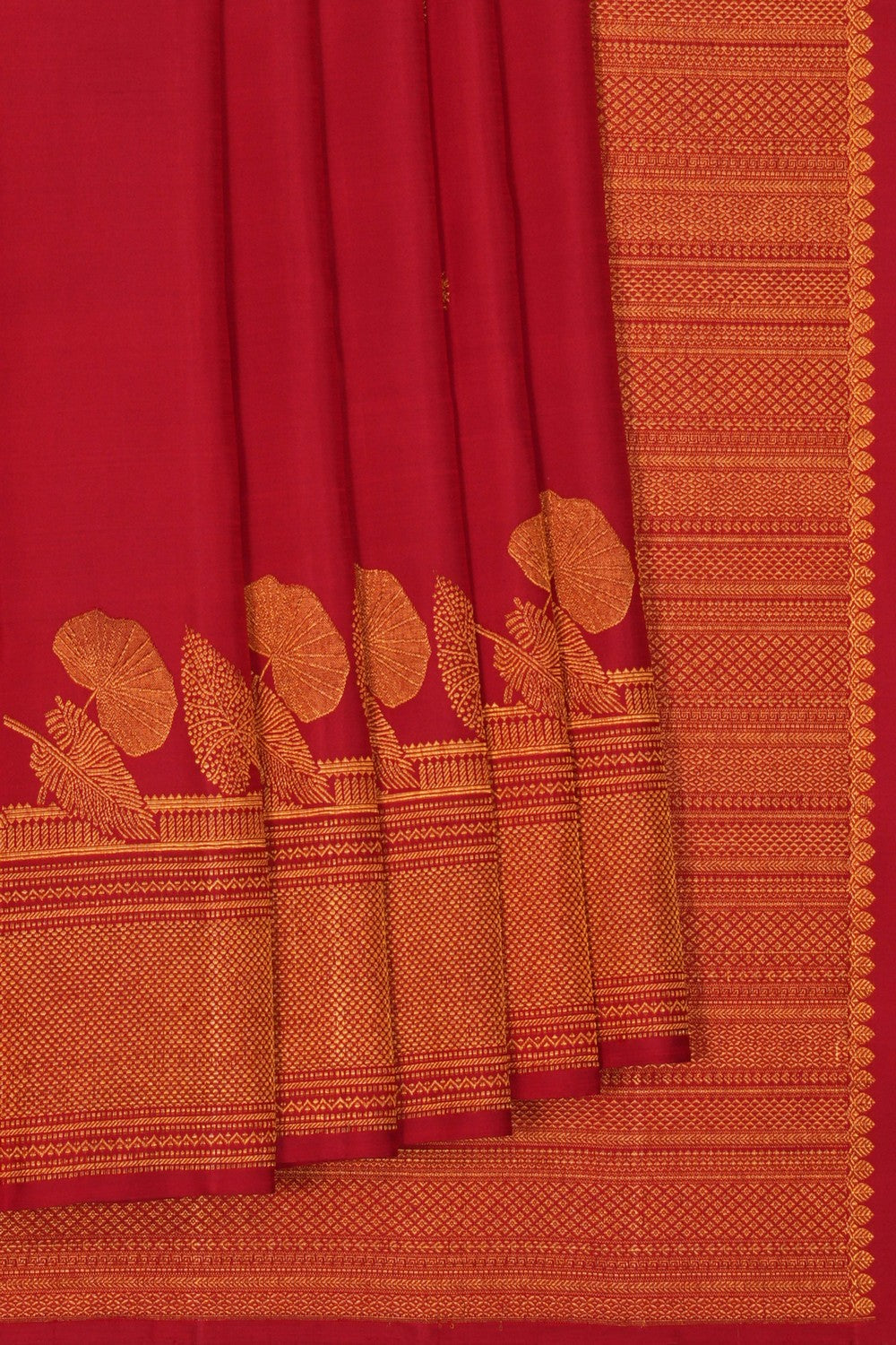 Image of South Silk Red Saree