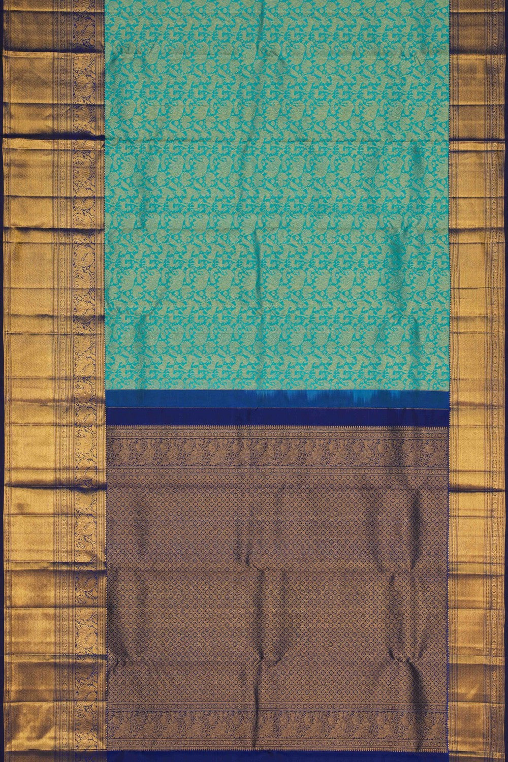 Image of South Silk Sea Green Saree